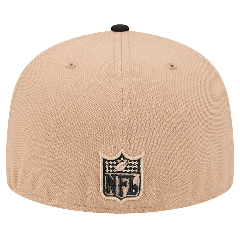 Atlanta Falcons New Era Throwback Logo Main 59FIFTY Fitted Hat - Tan outlet