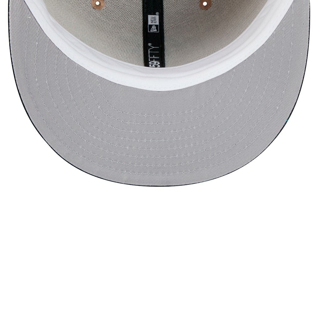 Atlanta Falcons New Era Throwback Logo Main 59FIFTY Fitted Hat - Tan outlet