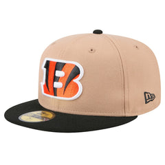 Cincinnati Bengals New Era Logo Main 59FIFTY Fitted Hat - Tan online