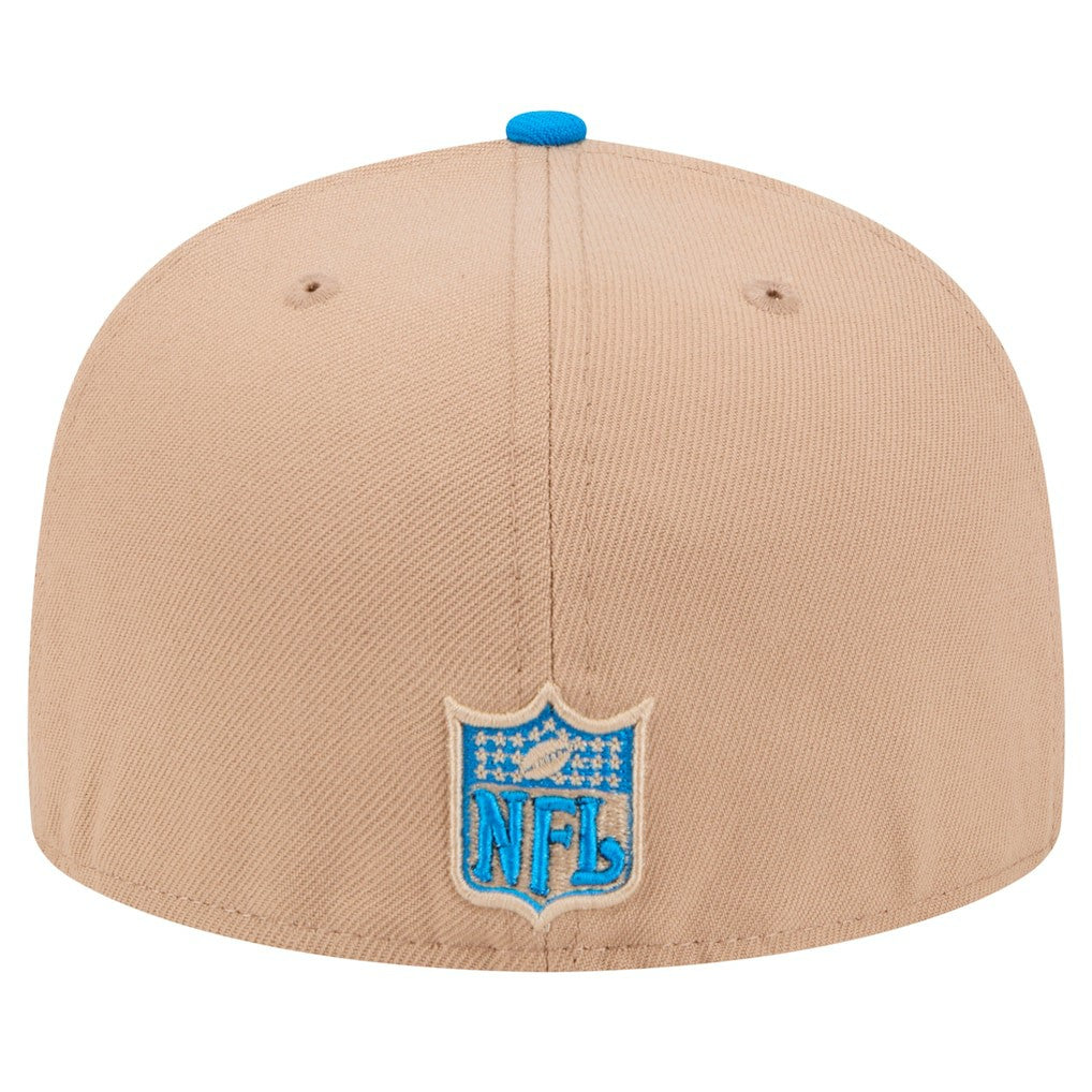 Detroit Lions New Era Throwback Logo Main 59FIFTY Fitted Hat - Tan for sale