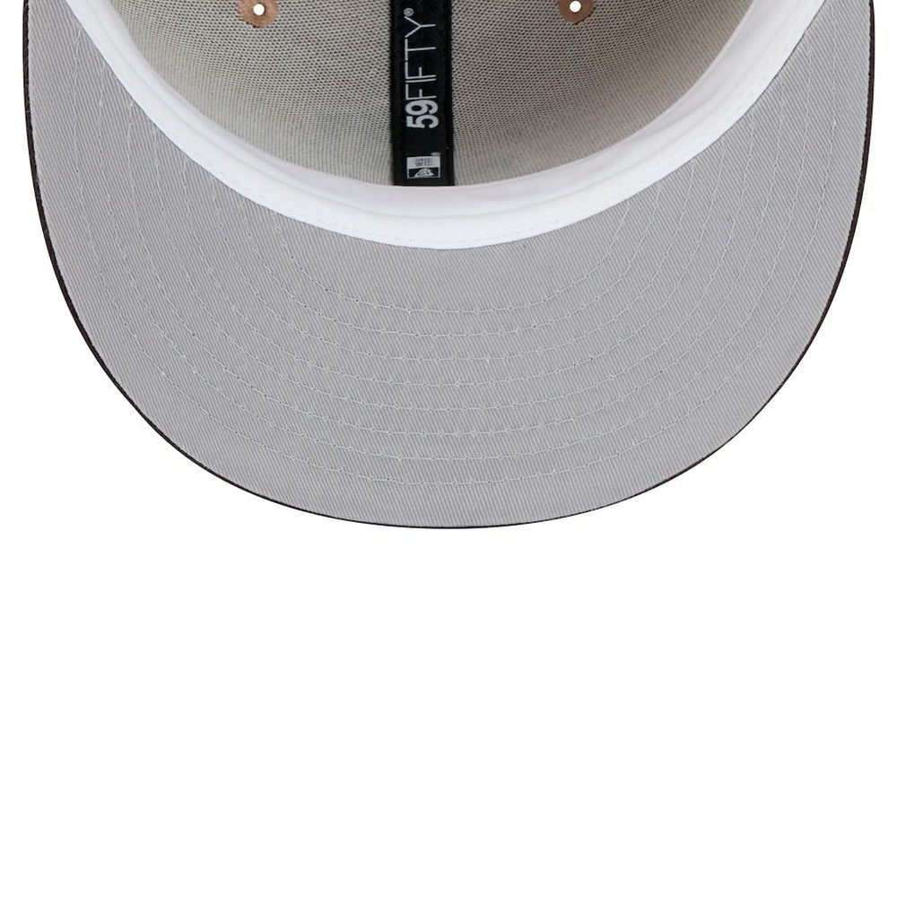 Cleveland Browns New Era Throwback Logo Main 59FIFTY Fitted Hat - Tan cheap