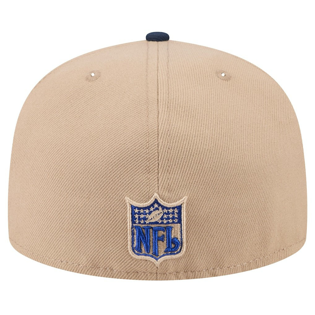 New York Giants New Era Wordmark Logo Main 59FIFTY Fitted Hat - Tan sale