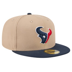 Houston Texans New Era Logo Main 59FIFTY Fitted Hat - Tan online