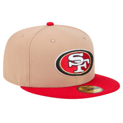 San Francisco 49ers New Era Logo Main 59FIFTY Fitted Hat - Tan sale