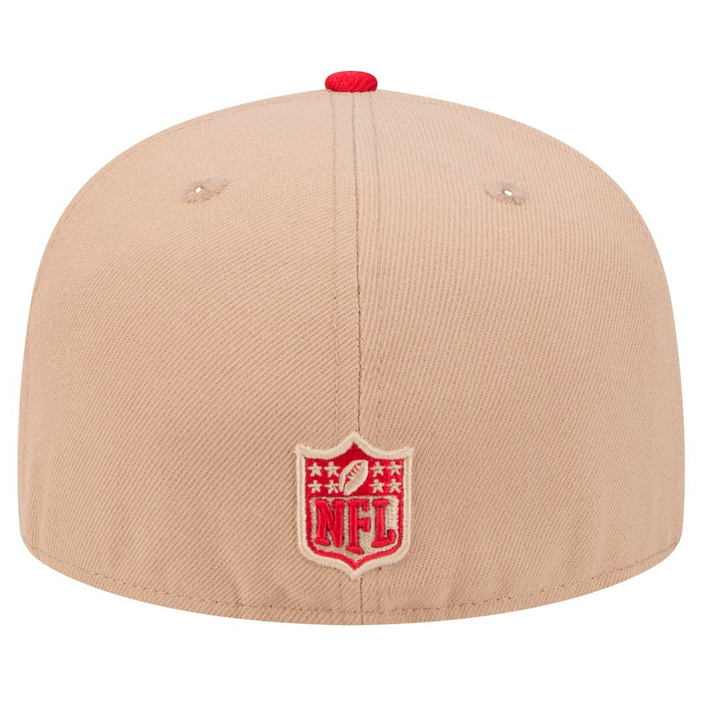 San Francisco 49ers New Era Logo Main 59FIFTY Fitted Hat - Tan sale