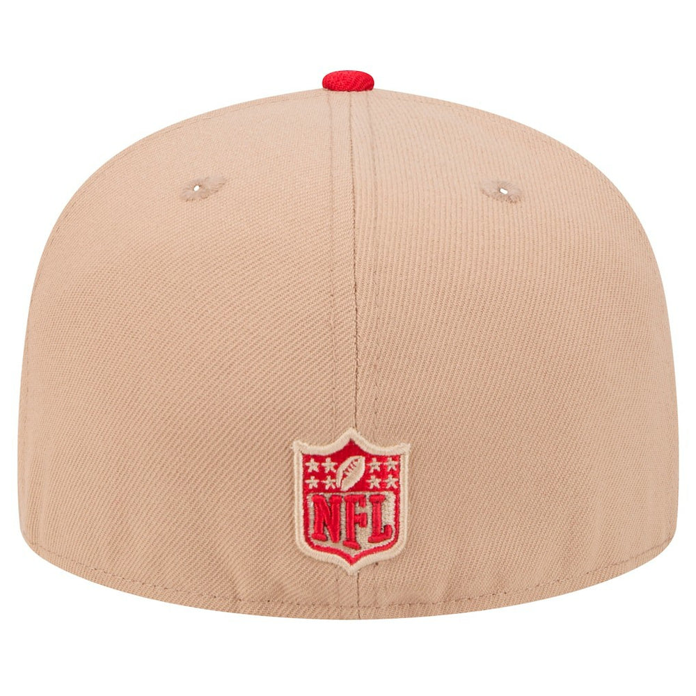 San Francisco 49ers New Era Logo Main 59FIFTY Fitted Hat - Tan sale