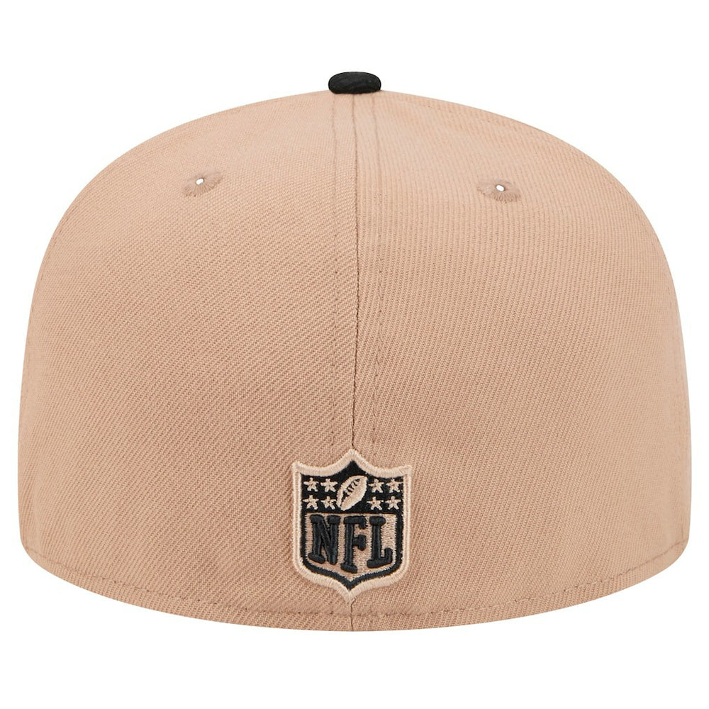 Las Vegas Raiders New Era Logo Main 59FIFTY Fitted Hat - Tan for sale