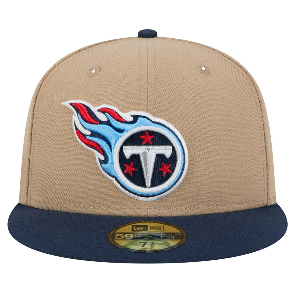 Tennessee Titans New Era Logo Main 59FIFTY Fitted Hat - Tan online