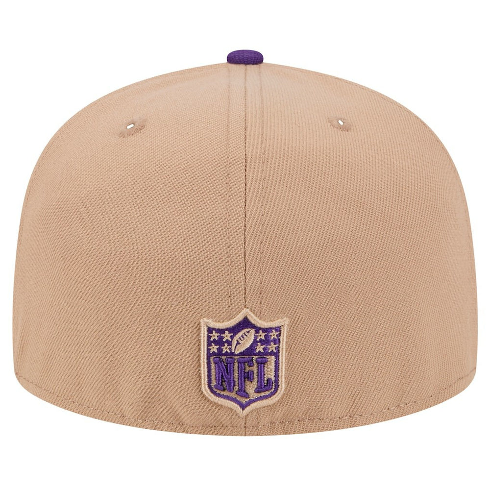 Minnesota Vikings New Era Logo Main 59FIFTY Fitted Hat - Tan sale