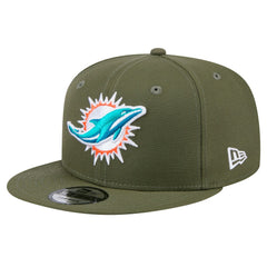 Miami Dolphins New Era Main 9FIFTY Snapback Hat - Olive sale