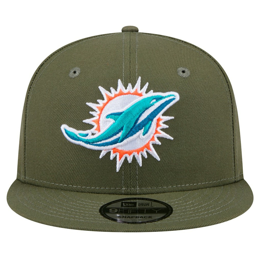 Miami Dolphins New Era Main 9FIFTY Snapback Hat - Olive sale