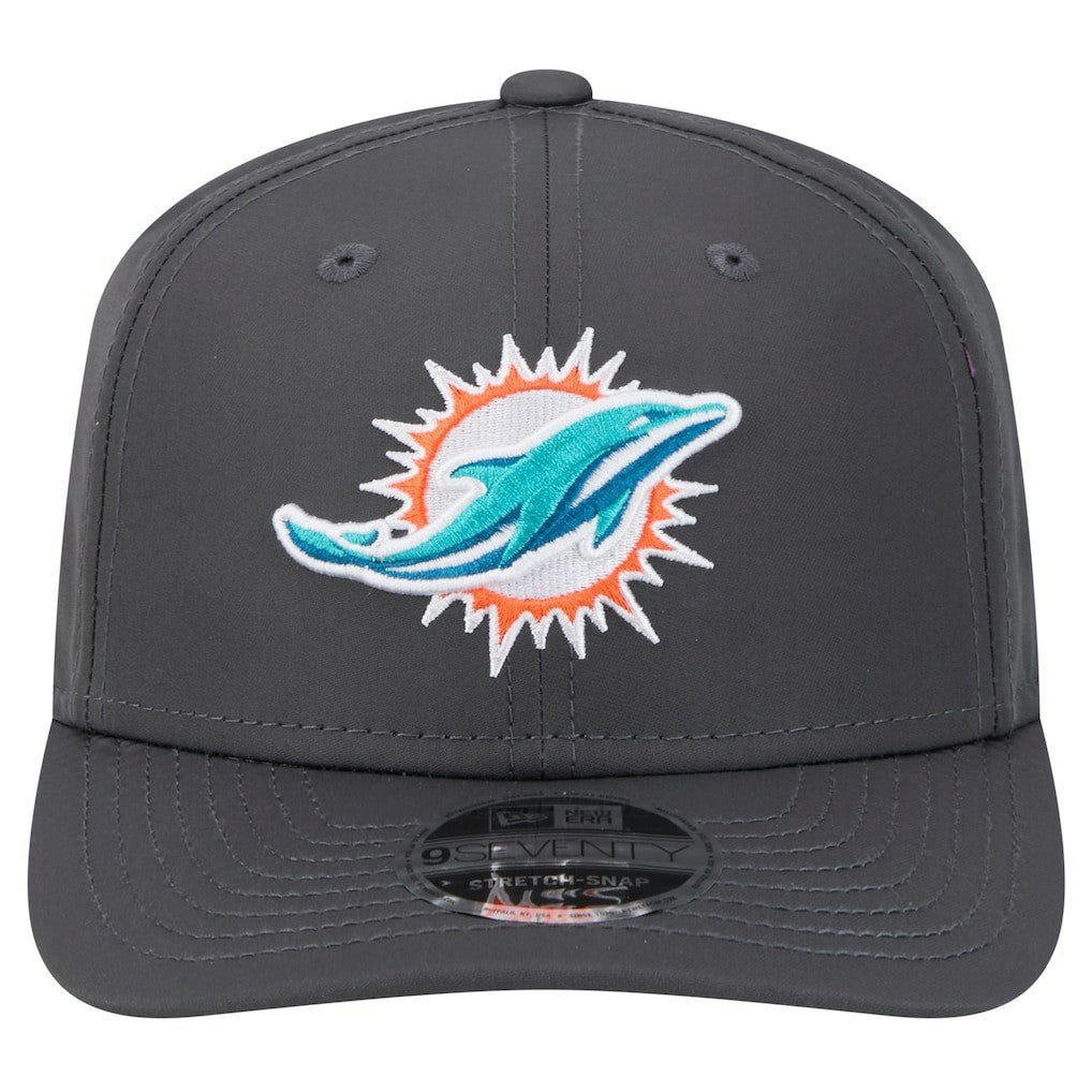 Miami Dolphins New Era Main 9SEVENTY Stretch-Snap Hat - Graphite outlet