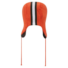 Cleveland Browns New Era Helmet Head Trapper Knit Hat - Orange outlet