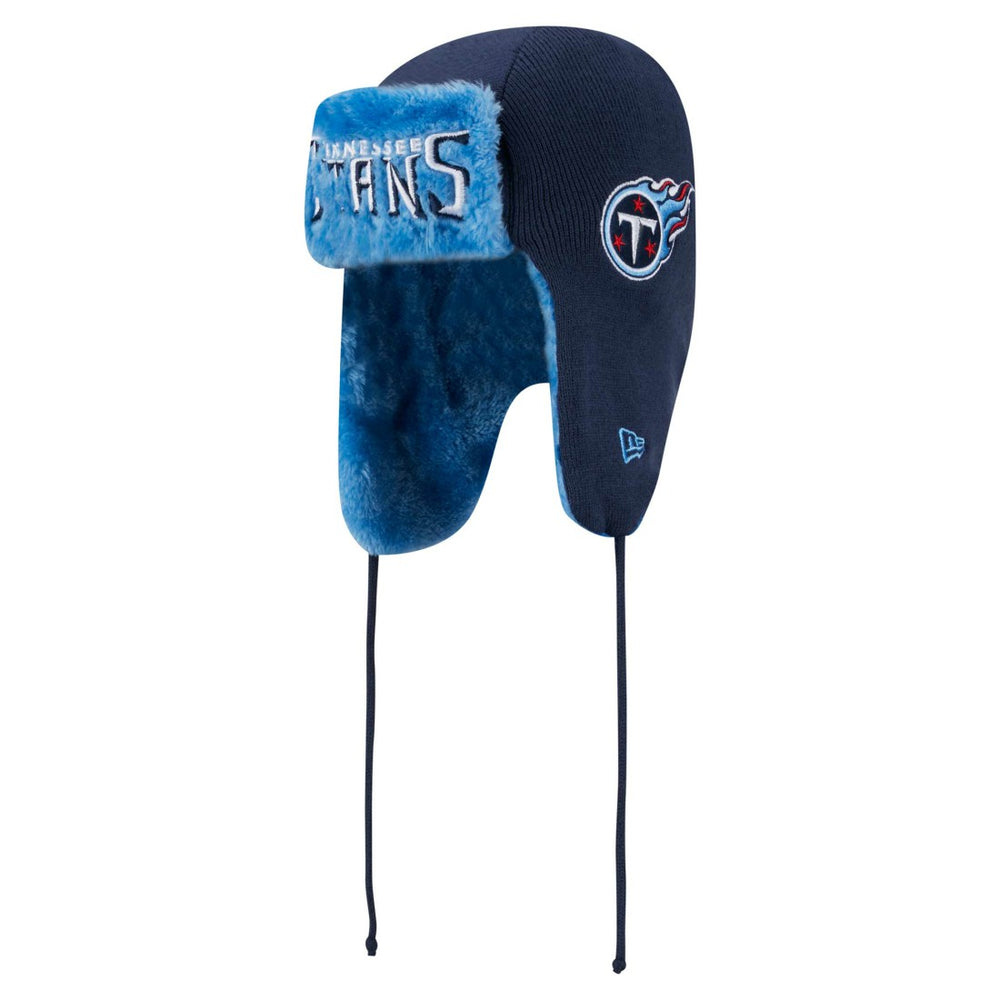 Tennessee Titans New Era Helmet Head Trapper Knit Hat - Navy sale