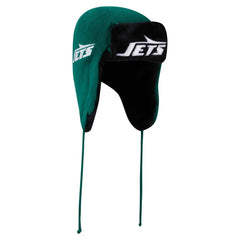 New York Jets New Era Helmet Head Trapper Knit Hat - Green on sale