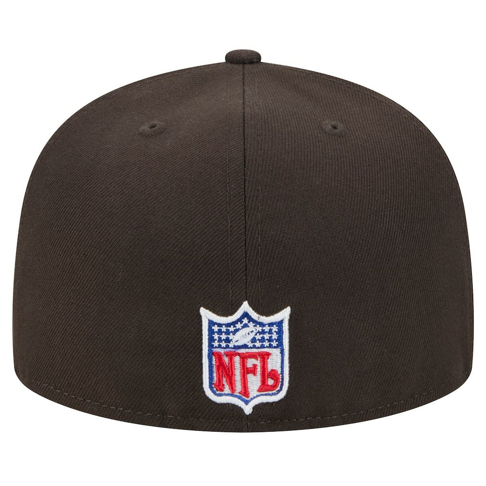 New Era Cleveland Browns Brown Throwback Main 59FIFTY Fitted Hat discount