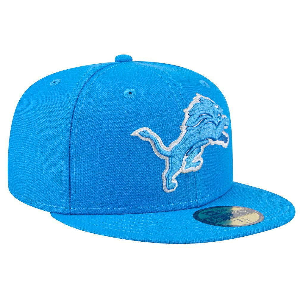 New Era Detroit Lions Blue Main 59FIFTY Fitted Hat sale