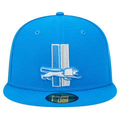 New Era Detroit Lions Blue Alternate Main 59FIFTY Fitted Hat outlet