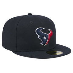 Houston Texans New Era Main 59FIFTY Fitted Hat - Navy on sale