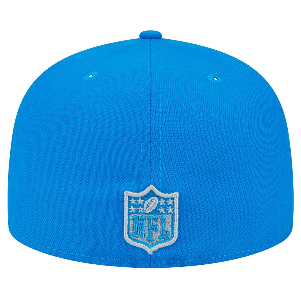 Detroit Lions New Era Main Side Patch 59FIFTY Fitted Hat - Blue outlet