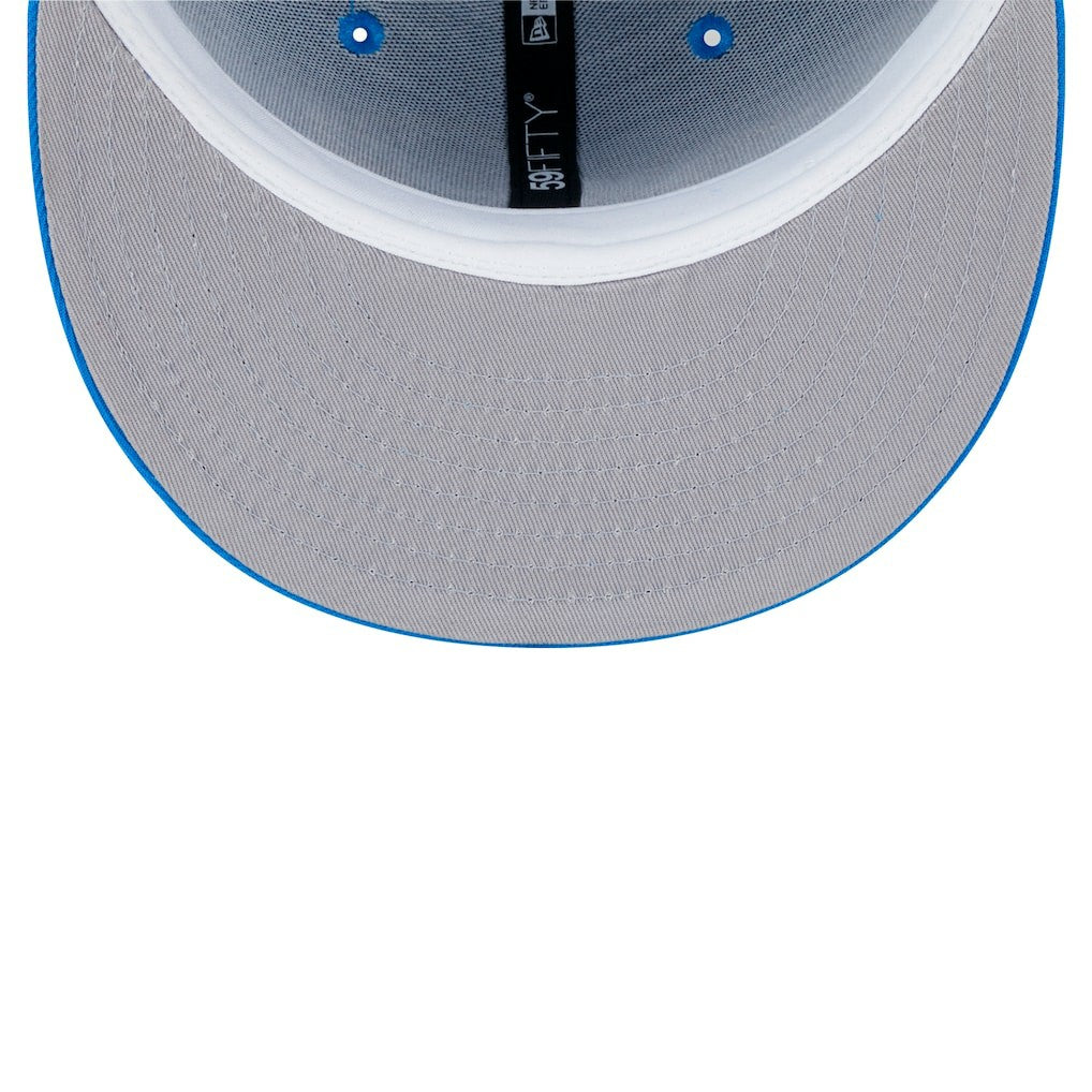 Detroit Lions New Era Main Side Patch 59FIFTY Fitted Hat - Blue outlet