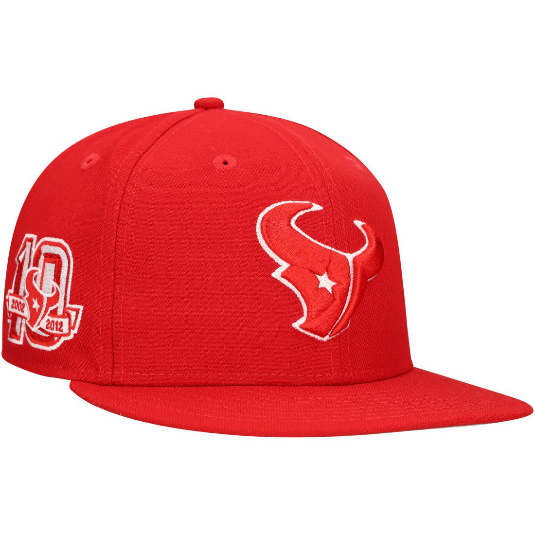 New Era Houston Texans Red Main Patch 59FIFTY Fitted Hat cheap