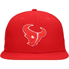 New Era Houston Texans Red Main Patch 59FIFTY Fitted Hat cheap