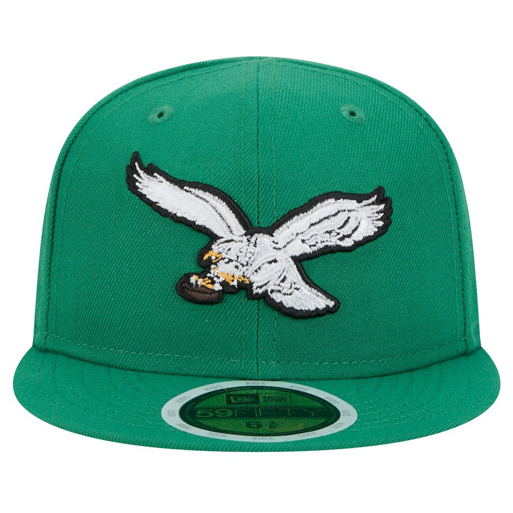 Philadelphia Eagles New Era Youth Main 59FIFTY Fitted Hat - Kelly Green sale