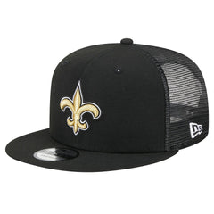 New Orleans Saints New Era Main Trucker 9FIFTY Snapback Hat - Black discount