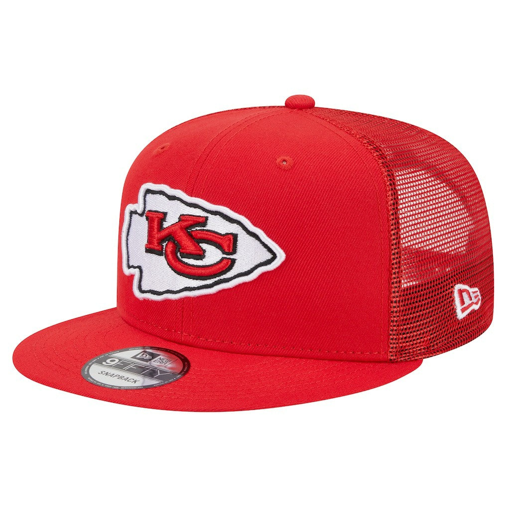 Kansas City Chiefs New Era Main Trucker 9FIFTY Snapback Hat - Red discount