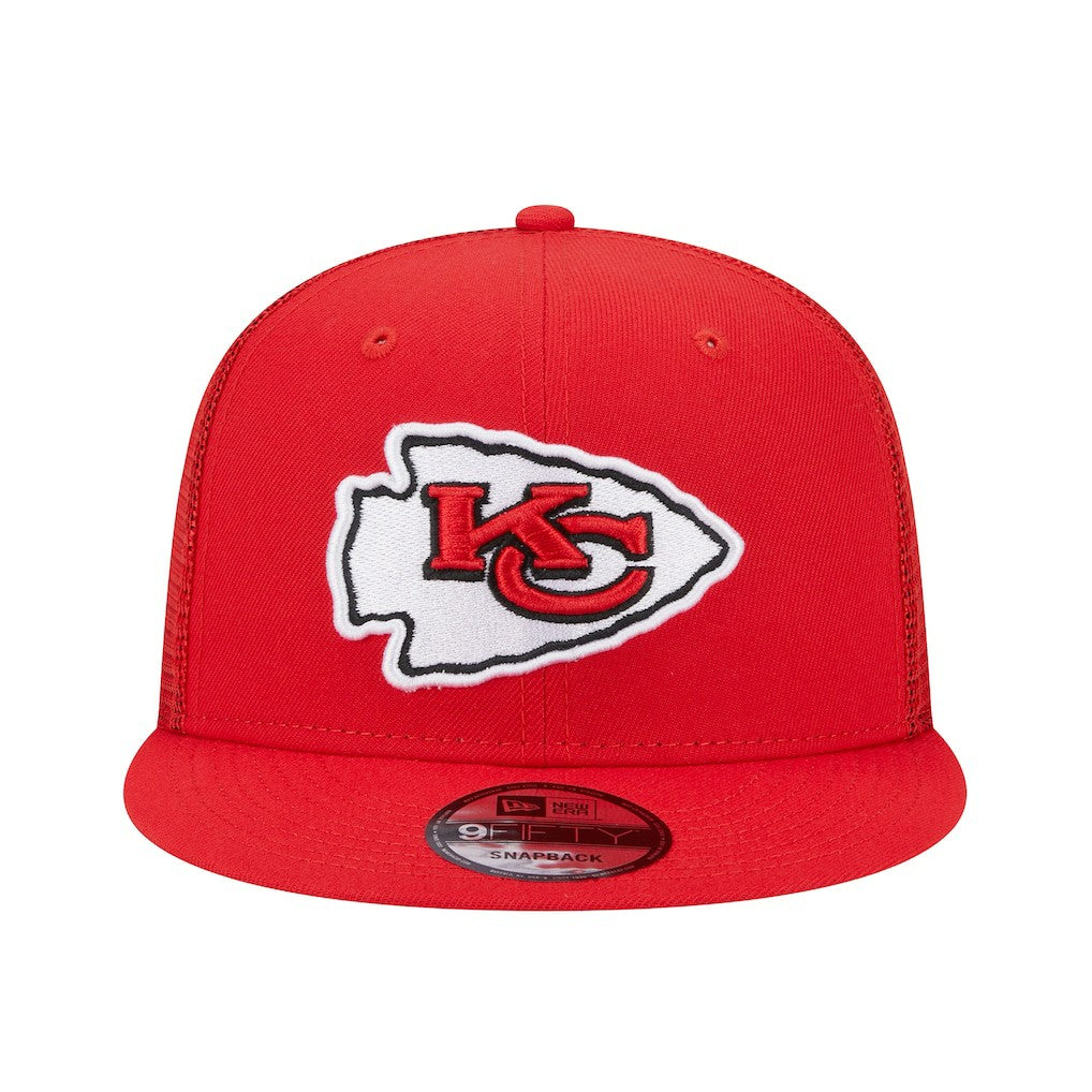 Kansas City Chiefs New Era Main Trucker 9FIFTY Snapback Hat - Red discount