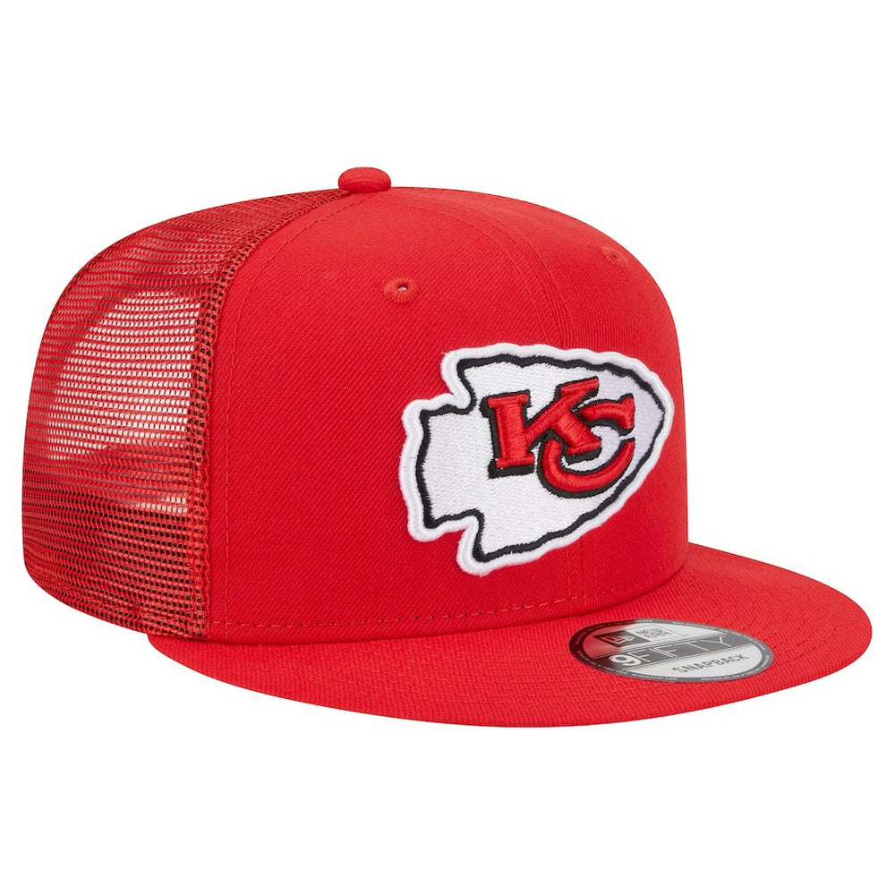 Kansas City Chiefs New Era Main Trucker 9FIFTY Snapback Hat - Red discount