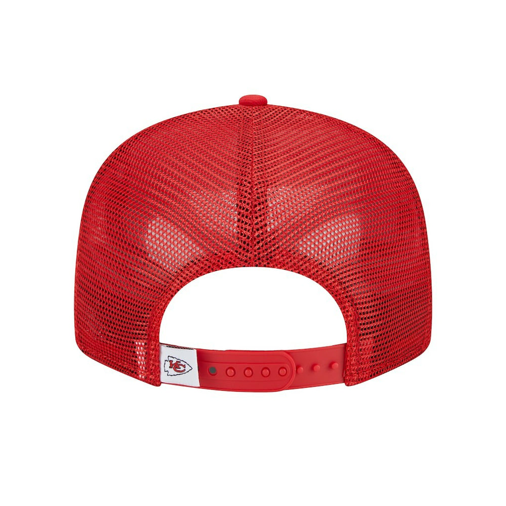 Kansas City Chiefs New Era Main Trucker 9FIFTY Snapback Hat - Red discount