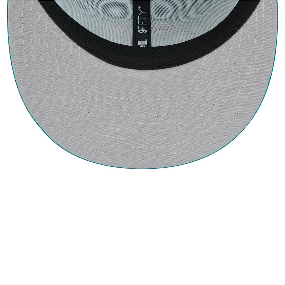 Miami Dolphins New Era Throwback Main Trucker 9FIFTY Snapback Hat - Aqua outlet