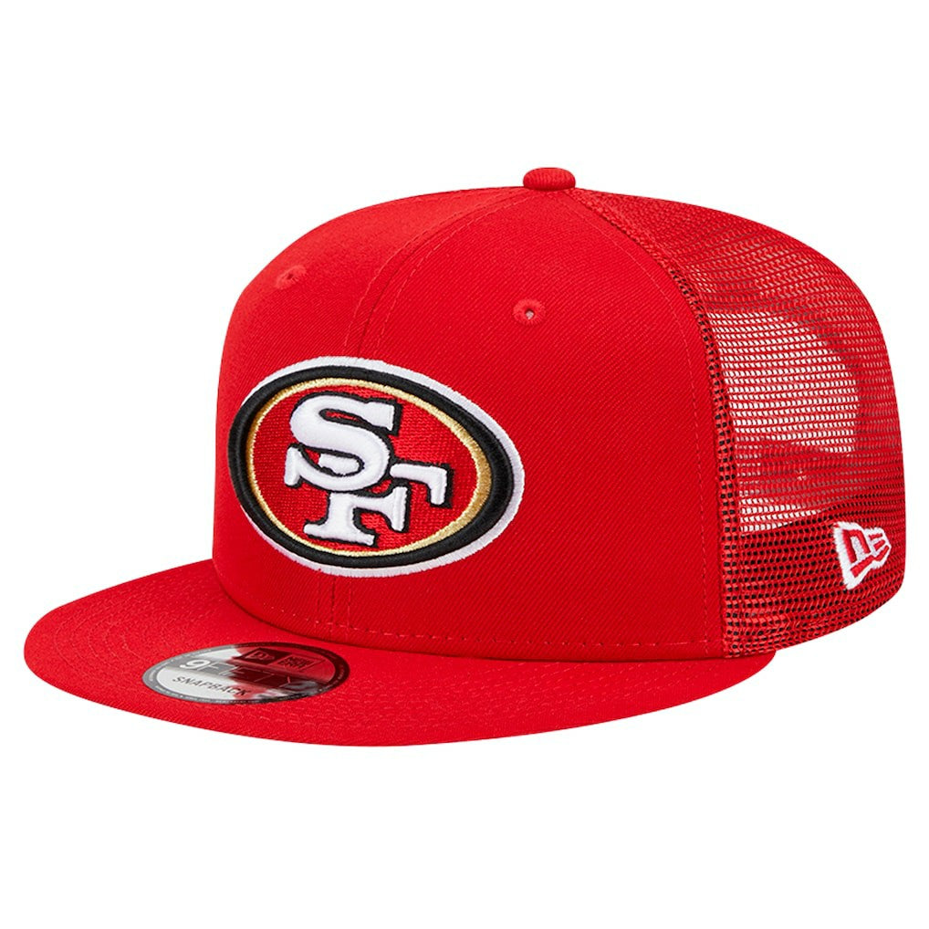 San Francisco 49ers New Era Main Trucker 9FIFTY Snapback Hat - Scarlet online
