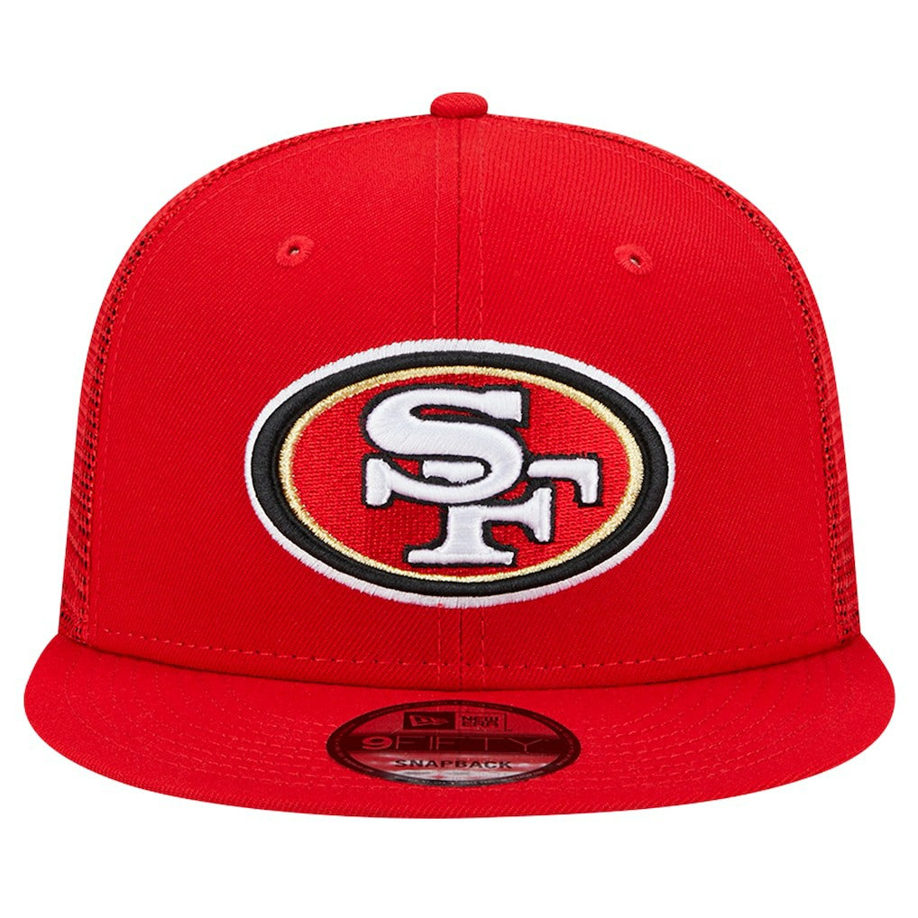 San Francisco 49ers New Era Main Trucker 9FIFTY Snapback Hat - Scarlet online