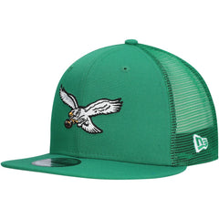 Philadelphia Eagles New Era Throwback Main Trucker 9FIFTY Snapback Hat - Kelly Green outlet