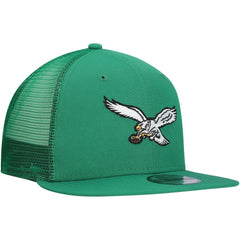 Philadelphia Eagles New Era Throwback Main Trucker 9FIFTY Snapback Hat - Kelly Green outlet