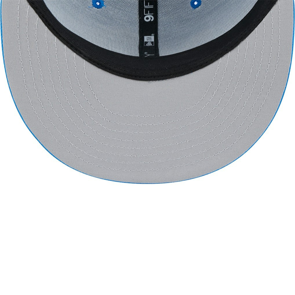 Detroit Lions New Era Main Trucker 9FIFTY Snapback Hat - Blue sale