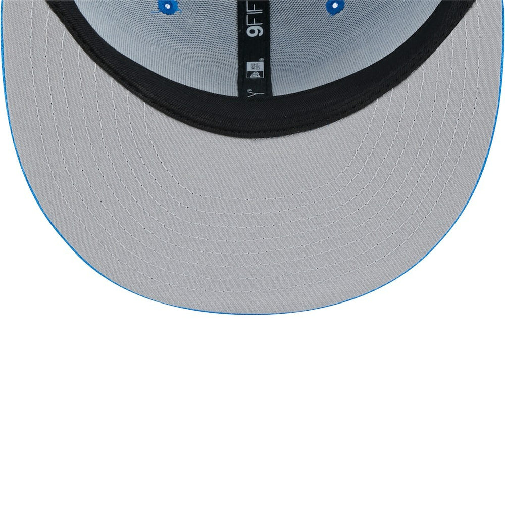 Detroit Lions New Era Main Trucker 9FIFTY Snapback Hat - Blue sale