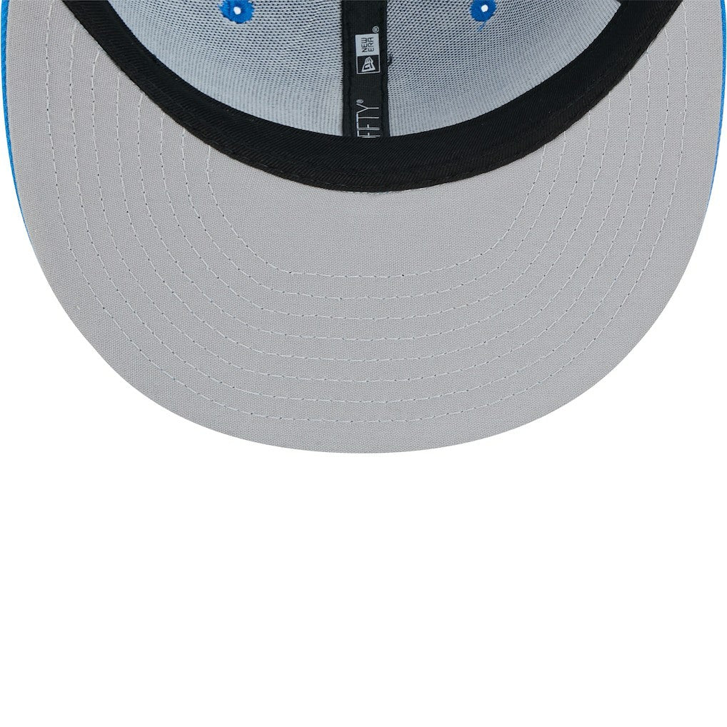 Detroit Lions New Era Throwback Main Trucker 9FIFTY Snapback Hat - Blue cheap