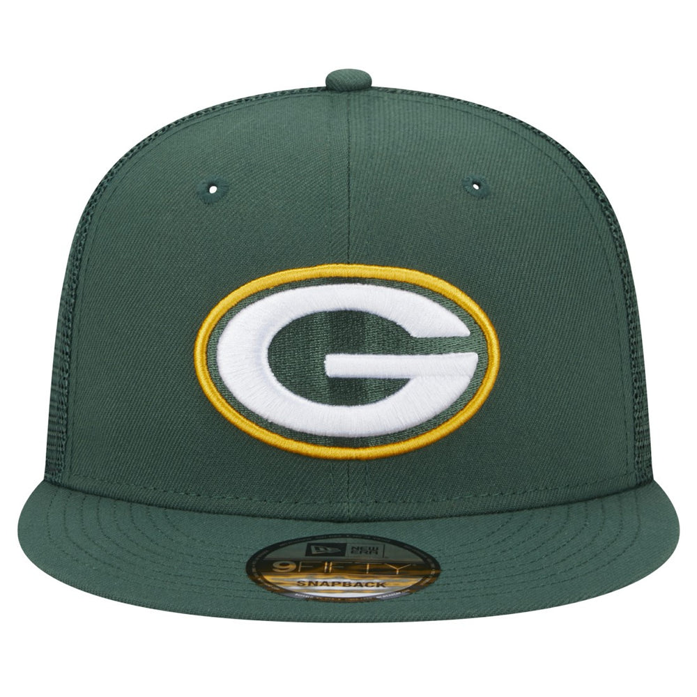 Green Bay Packers New Era Main Trucker 9FIFTY Snapback Hat - Green discount