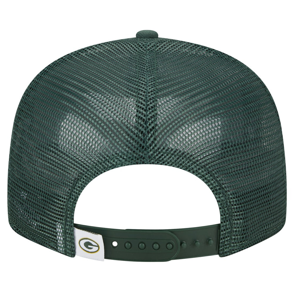 Green Bay Packers New Era Main Trucker 9FIFTY Snapback Hat - Green discount
