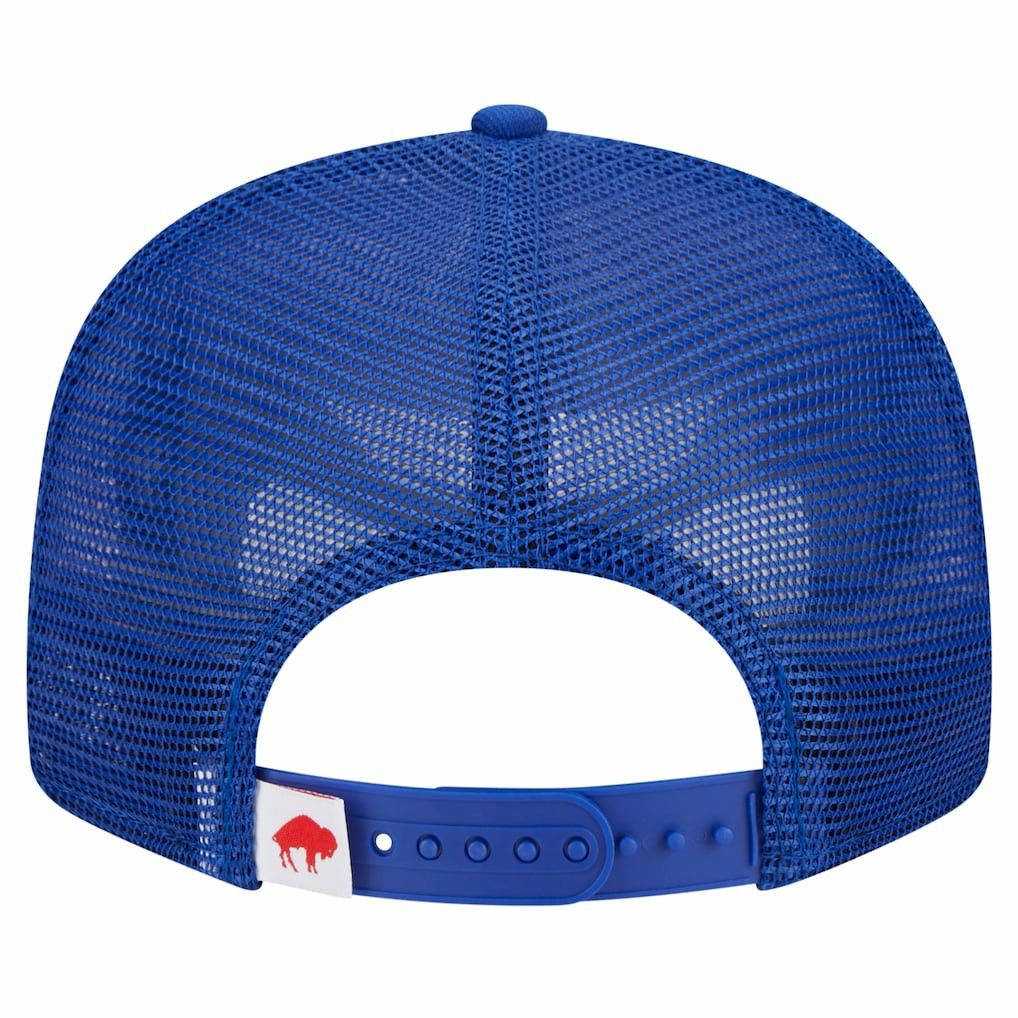 Buffalo Bills New Era Throwback Main Trucker 9FIFTY Snapback Hat - Royal on sale