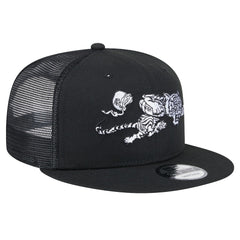 New Era Cincinnati Bengals Black Main Trucker 9FIFTY Snapback Hat cheap