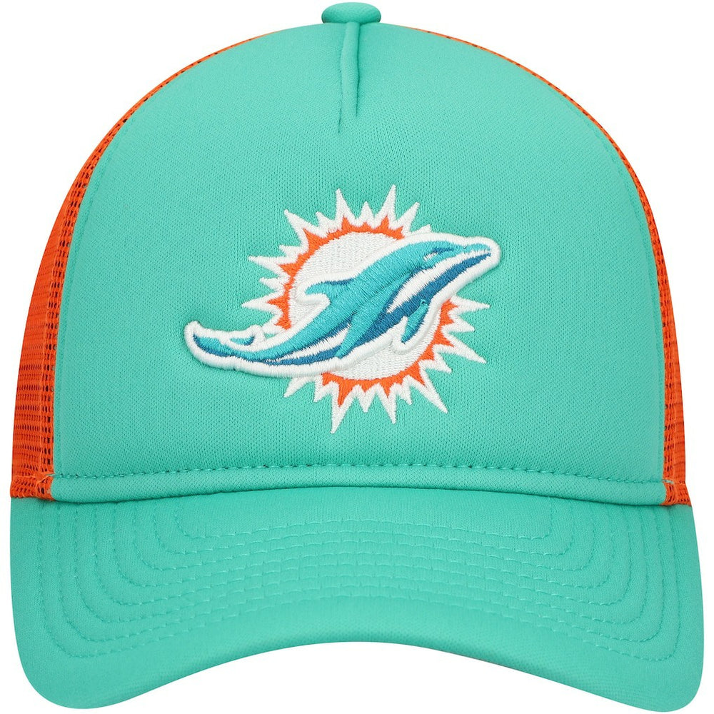Miami Dolphins New Era Youth A-Frame 9FORTY Trucker Adjustable Hat - Aqua outlet