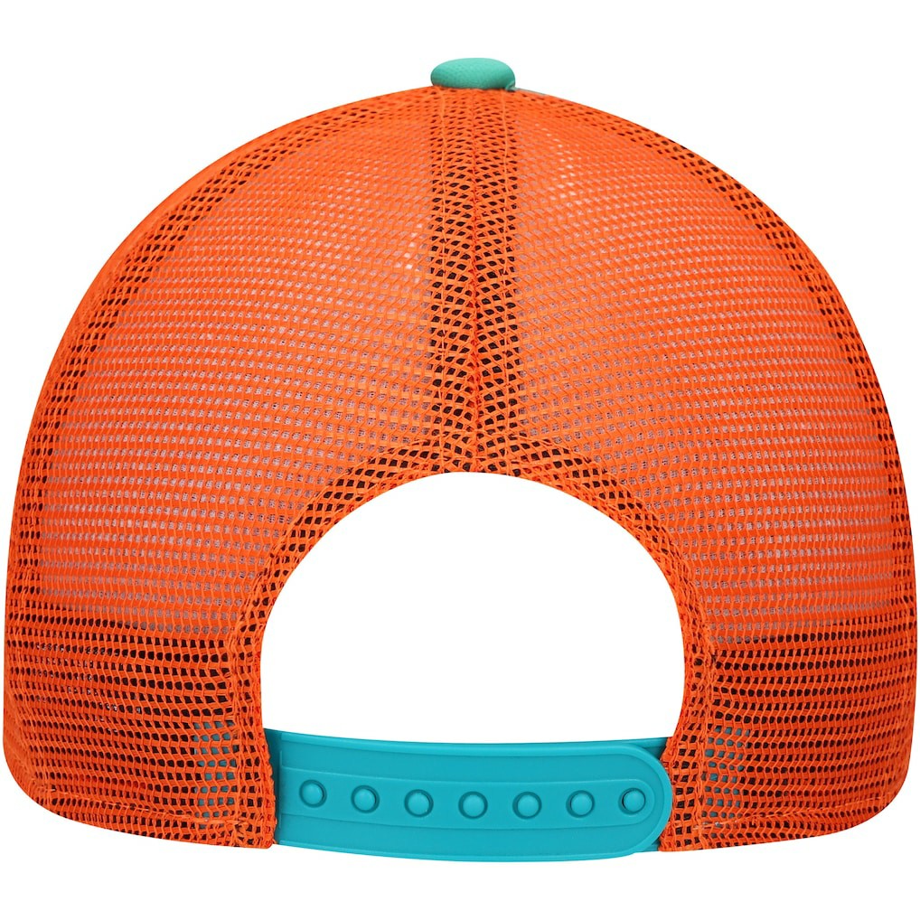 Miami Dolphins New Era Youth A-Frame 9FORTY Trucker Adjustable Hat - Aqua outlet