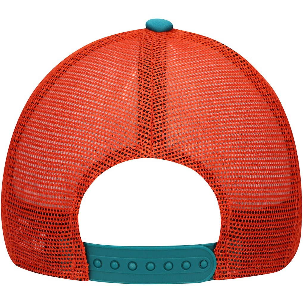 Miami Dolphins New Era Youth A-Frame 9FORTY Trucker Adjustable Hat - Aqua on sale