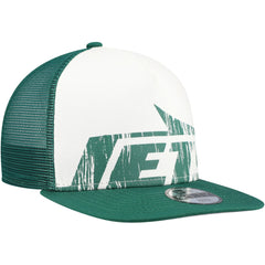New York Jets New Era Youth Distressed 9FIFTY A-Frame Snapback Hat - White/Green outlet