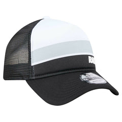 Las Vegas Raiders New Era Youth Sport Night Color Block 9FORTY A-Frame Trucker Adjustable Hat - Black for sale